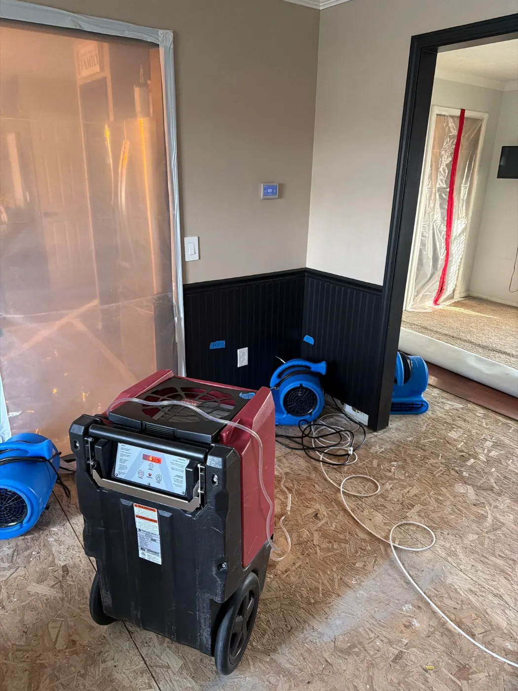 Moisture mapping with thermal imaging in Montgomery County, IN